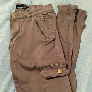 Ashley Mason Army Green Cargo Skinny Jean Pants